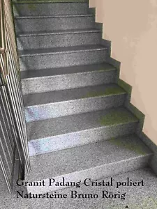 Treppen Trittstufen Stellstufe Granit Marmor poliert Setzstufe komplett Stufe - Bild 1 von 22