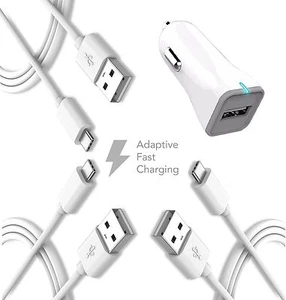 Kit de cable cargador rápido tipo C ZTE Zmax Pro de TruWire {cargador de coche + 3 tipo C... - Imagen 1 de 1