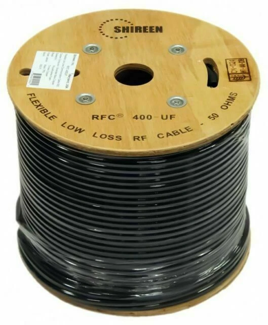 RFC Low Loss Ultraflex 400UF Grade Coax Cable 500ft Spool - RFC400UF