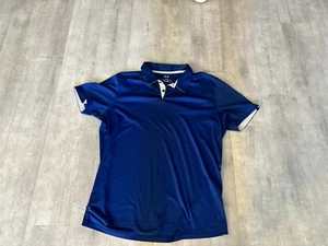Oakley Mens Shirt XL Blue Indigo Divisional Golf, Tailored Fit / Coupe Ajusté - Picture 1 of 6