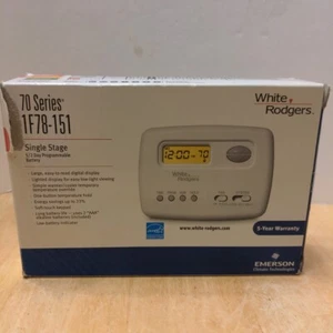 Emerson 1F78-151 White-Rodgers Single Stage Programmable Thermostat New Open Box - Picture 1 of 7