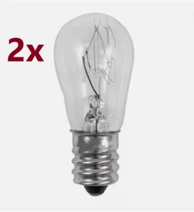 2-PK 6S6/CL 130V 6W S6 Clear E12 Base Light BULB Lamp Quality NEW 00330 - Picture 1 of 3