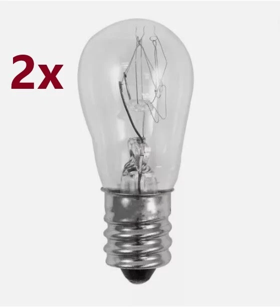 2-PK 6S6/CL 125V 6W S6 Clear E12 Base Light BULB Lamp Quality NEW 210369 - Image 1 of 3