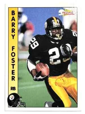 BARRY FOSTER Pittsburgh Steelers 1992 Pacific Football Card #589 - Image 1 of 2