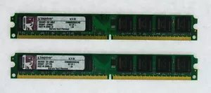 Kingston 4GB(2x2GB) Desktop KVR800D2N5K2/4G DDR2-800 TESTED - Picture 1 of 1