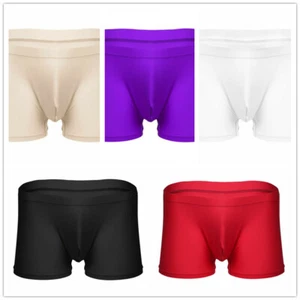 Hombres Disfraz Ropa de dormir Lencería Calzoncillos boxer Pantalones cortos Bolsa abultada Calzoncillos Bikini - Imagen 1 de 31