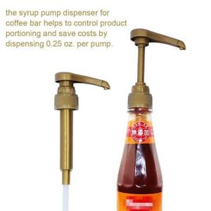 Kitchenware | Gold Coffee Syrup Pumps | Fits Most 750 Bottles ML