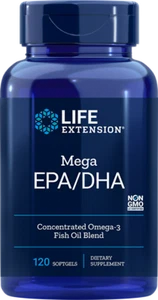 FIVE PACK MEGA SALE Life Extension Mega EPA/DHA 120 softgels TAKE OFF $24 - Picture 1 of 1