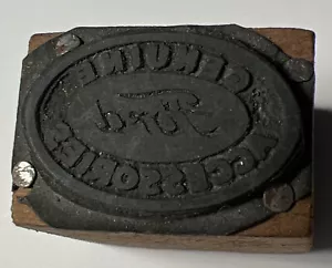 Stampante Accessori Originali Vintage Ford Blocco Legno Metallo Automobile - Foto 1 di 7