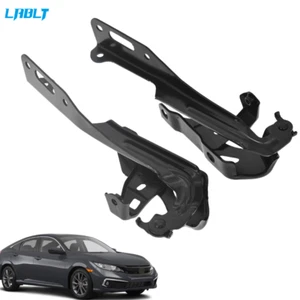 LABLT Driver & Passenger Side Coupe Hood Hinges For 2016-2019 Honda Civic Sedan - Foto 1 di 8