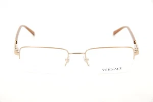 New Authentic Versace Mod. 1066 1053 Gold/Brown 50mm Frames Eyeglasses RX Italy - Picture 1 of 12