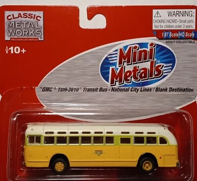 CMW #32301 1940-1959 GMC TDH-3610 Bus National City Lines/Blank Destination 1/87 - Image 1 of 3