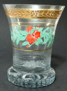 Alter Ranftbecher Glaspokal böhmisches Glas Böhmen ? Ranftglas Becher Glasbecher - Bild 1 von 10