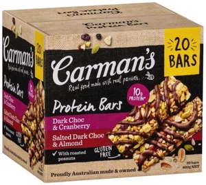 Carman's Gourmet Protein Bars (20 X 40 g) Net wt (800 g), 800 g - Picture 1 of 1