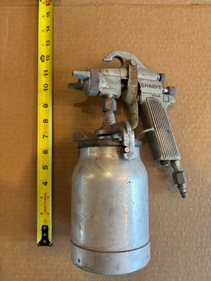 Sharpe Model 75 Paint Spray Air Gun with Model 450 Paint Can - Vintage - Image 1 of 4