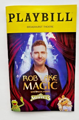 Rob Lake Magic With Special Guests The Muppets Broadway Playbill Kermit Piggy - Image 1 of 4