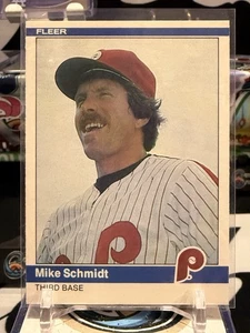 1984 Fleer - Mike Schmidt #48 Phillies JH 13J - Picture 1 of 2