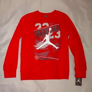 Sudadera polar Air Jordan con logotipo gráfico juvenil talla grande ¡Nueva con etiquetas! - Imagen 1 de 4