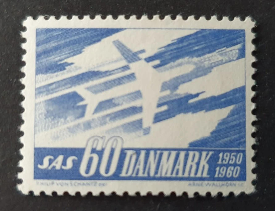 Dinamarca Dinamarca 1961 10 años SAS AVIACIÓN PAPEL NORMAL EN MUY BUEN ESTADO MNH Foto 1 de 1