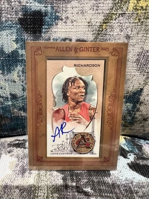 2023 Allen & Ginter Anthony Richardson Mini Framed Auto Non Baseball #MA-ARI - Image 1 of 2