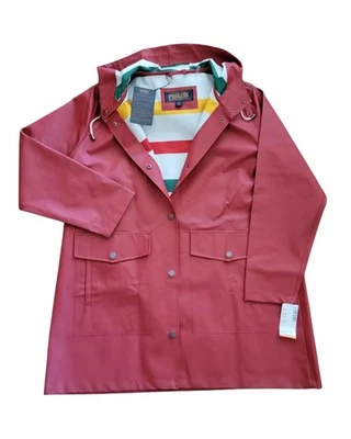NICE Red Pendleton Surrey Glacier Point Lined Hooded Rain Jacket Size XL NWT - Image 1 of 4