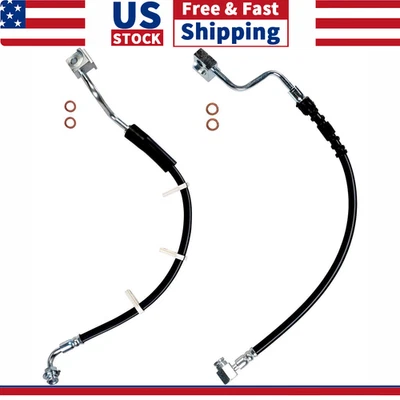 2x Línea de freno de manguera de freno delantera izquierda y derecha para Ford E-150 Econoline 1994-1999 Foto 1 de 4