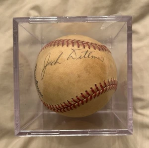 Autographed Signed Baseball No COA Jack Dittmer Boston Milwaukee Braves MLB - Picture 1 of 3