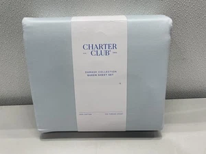 Charter Club Damask Designs Solid Queen 4-Piece Sheet Set - Picture 1 of 4