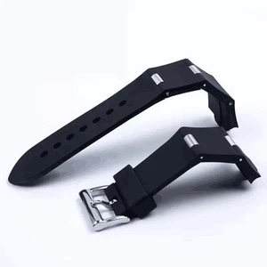 Silicone Rubber Watch Strap Band for Bvlgari Bulgari Diagono 22 24mm Replacement - Picture 1 of 12