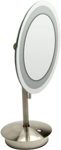 ALFI brand ABM9FLED 9" W x 14-1/4" H Contemporary Circular - Nickel - Picture 1 of 10