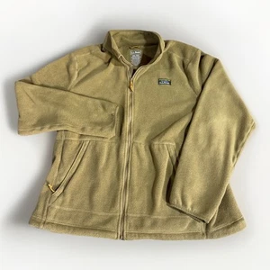 L.L.Bean Men's Forest Green Recycled Poly Fleece Zipper Front Jacket Sz XXL REG - Picture 1 of 6