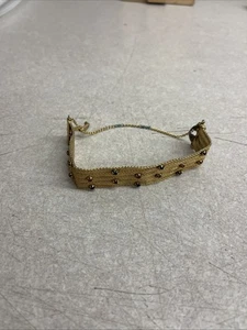 Trifari Vintage Armband goldfarben mit Steinen  - Bild 1 von 5