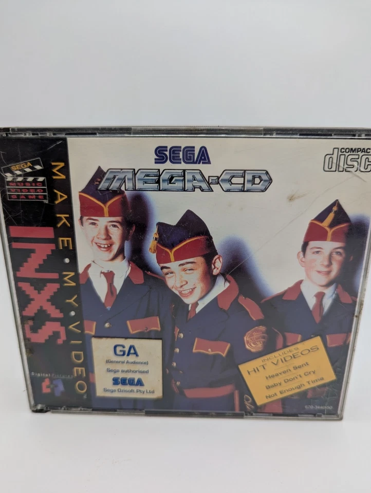 INXS Make My Video Sega Mega CD Complete W/ Manual & Spine Card (1993 Sega) PAL - Image 1 of 4