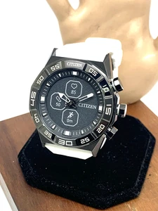 Citizen Herrenuhr JY1007-12E CZ Smart Smartwatch Hybrid Schwarz Weiß Kautschuk 44mm - Bild 1 von 13