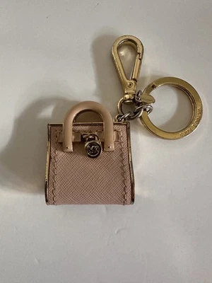 Michael Kors Mini Bolso de Mano Oro Rosa Bolso Llavero Dije Llavero Etiqueta Difícil de Encontrar Raro Foto 1 de 4