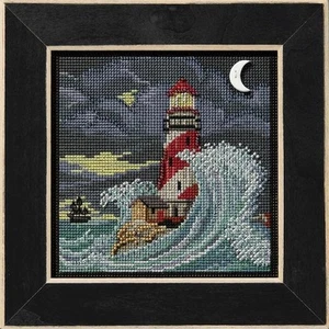 Mill Hill Knöpfe & Perlen 14 kt Kreuzstich Set 5,21"x5,21" - Haunted Lighthouse - Bild 1 von 1