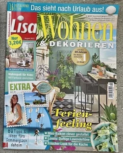LISA Wohnen & Dekorieren August 8 /2023 Tipps Rezepte Balkon Garten Deko - Bild 1 von 1