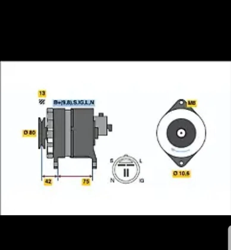Bosch 0986041781 Reman Alternator - Image 1 of 1