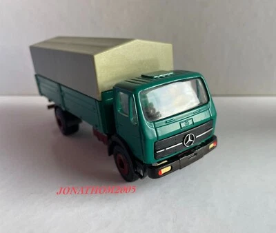Occasione - Conrad 3032 - Mercedes Benz Piattaforma Verde Con Telo 1/50° - Immagine 1 di 4