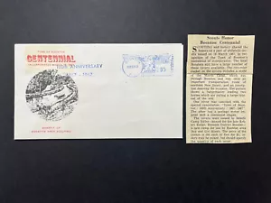 GandG Stamps US Cover Boonton, NJ Centennial Anniversary Special Meter Postage - Picture 1 of 3