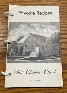 Kiowa Kansas First Christian Church Vintage 1980s Favorite Recipes Think Xmas - Bild 1 von 6