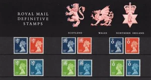 GB 1988 REGIONAL PAQUETE DE PRESENTACIÓN DEFINITIVA No.17 COMO NUEVO JUEGO DE SELLOS 3 REGIONES - Imagen 1 de 1
