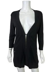 Tribal Brand Women's Cardigan Open Front Sweater Black 3/4 Sleeve Size Small NWT - Picture 1 of 13
