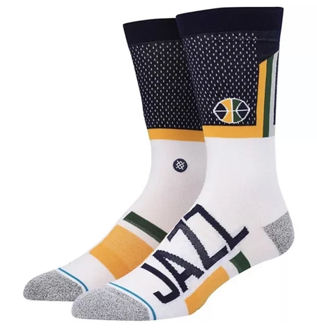 Utah Jazz Stance Crew Socks Men's Large (9-13) NWT Cover