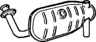 Передняя труба глушителя выхлопной системы для бензинового люка Renault R5 1.1 80-85 GRN066 - Изображение 1 из 2