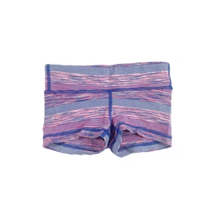 Iviva Girls Athletic Shorts Pink Blue Striped Elastic Waistband Lined Stretch 6 - Picture 1 of 5