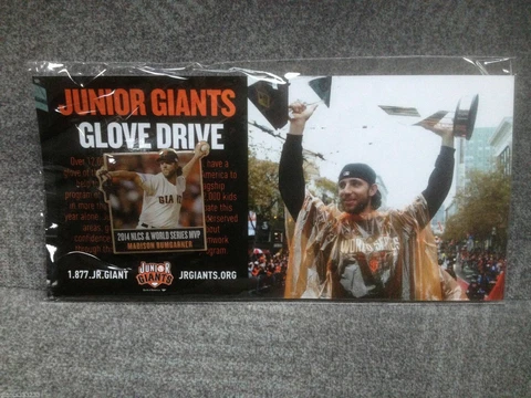 Madison bumgarner World Series MVP PIN SF GIANTS SGA 5/30 GLOVE DRIVE 2015 Cover
