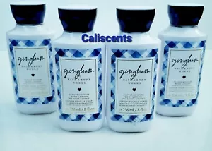 Bath and Body Works GINGHAM 24 HR MOISTURE Body Lotion 8 oz NEW X4 - Picture 1 of 2