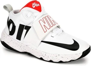 Nike Team Hustle D 8 JDI (PS) Mid Just Do It White Kids Size 1Y - (AQ9976-100) - Picture 1 of 6