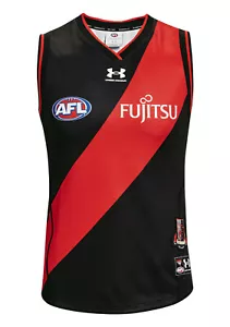 Essendon Bombers AFL Under Armour Home Guernsey Kids Youth Sizes S-XL! T2 - Picture 1 of 4